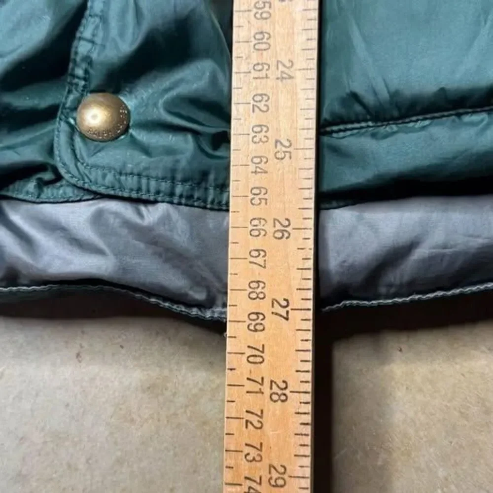 Vintage 90s Polo Ralph Lauren Puffer Vest Green Reversible Down Mens Size m